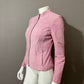 Vintage Pink Suede Leather Jacket Sz-Xtra Small