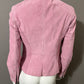 Vintage Pink Suede Leather Jacket Sz-Xtra Small