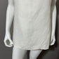 Natorious White V-Neck Sleeveless Linen/Rayon Blend Top Sz-Large