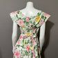Vintage Expo Petite Floral Tea Party 100% Cotton Summer Dress Sz-6