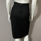 Vintage Black 2pc Wool Skirt Suit Set Sz-8