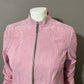 Vintage Pink Suede Leather Jacket Sz-Xtra Small