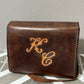 Brown Leather Western Style Handbag