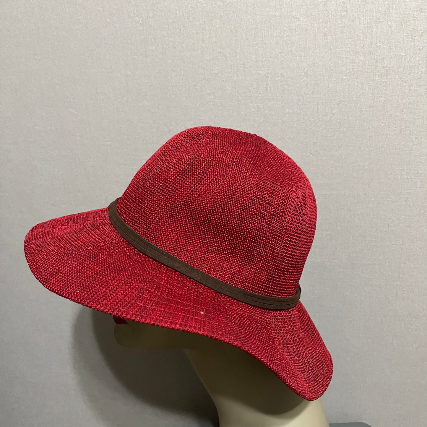 Olsenboye Red Toned Foldable Floppy Hat