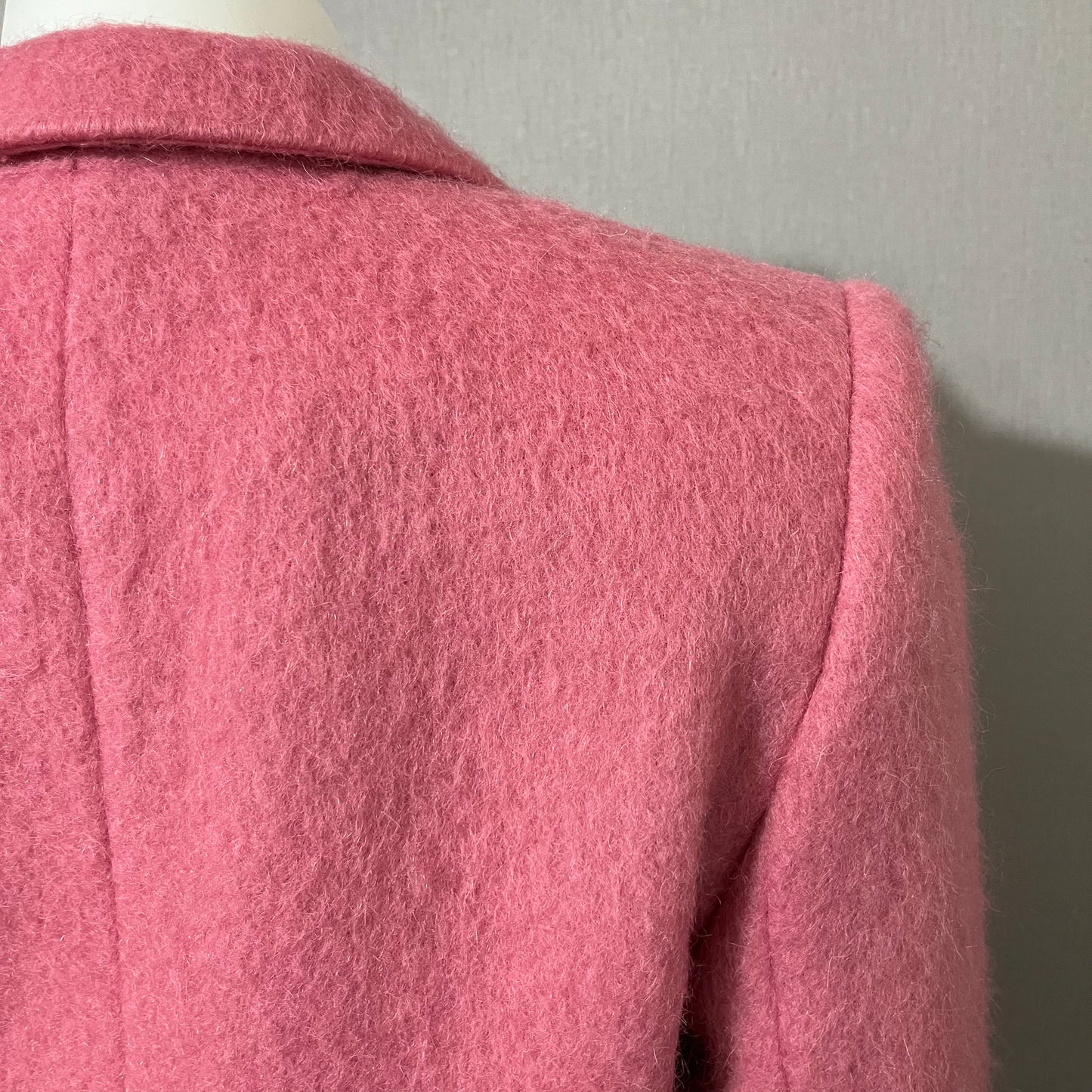 Josephine Chaus Pink Mohair/Wool Blend Blazer Sz-4