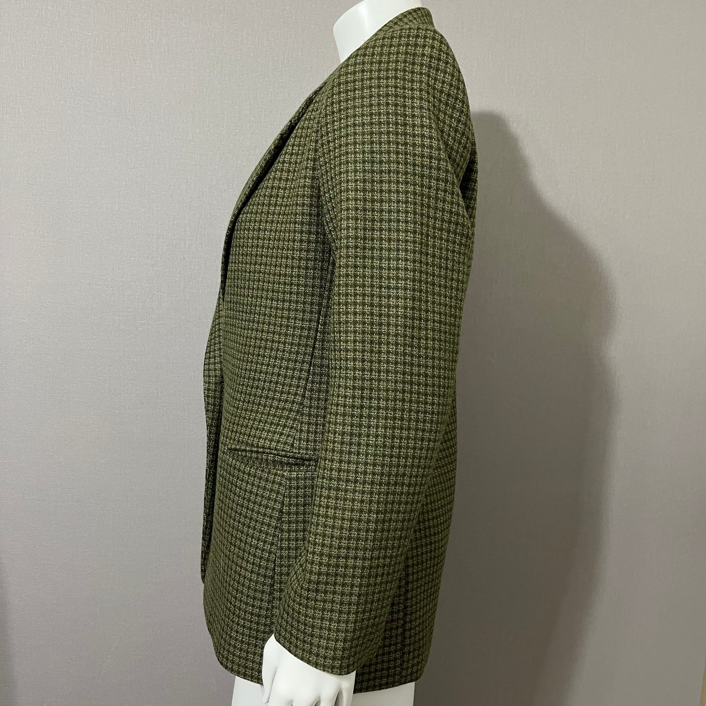 Vintage Jones New York Olive Green One Button Blazer Sz-8