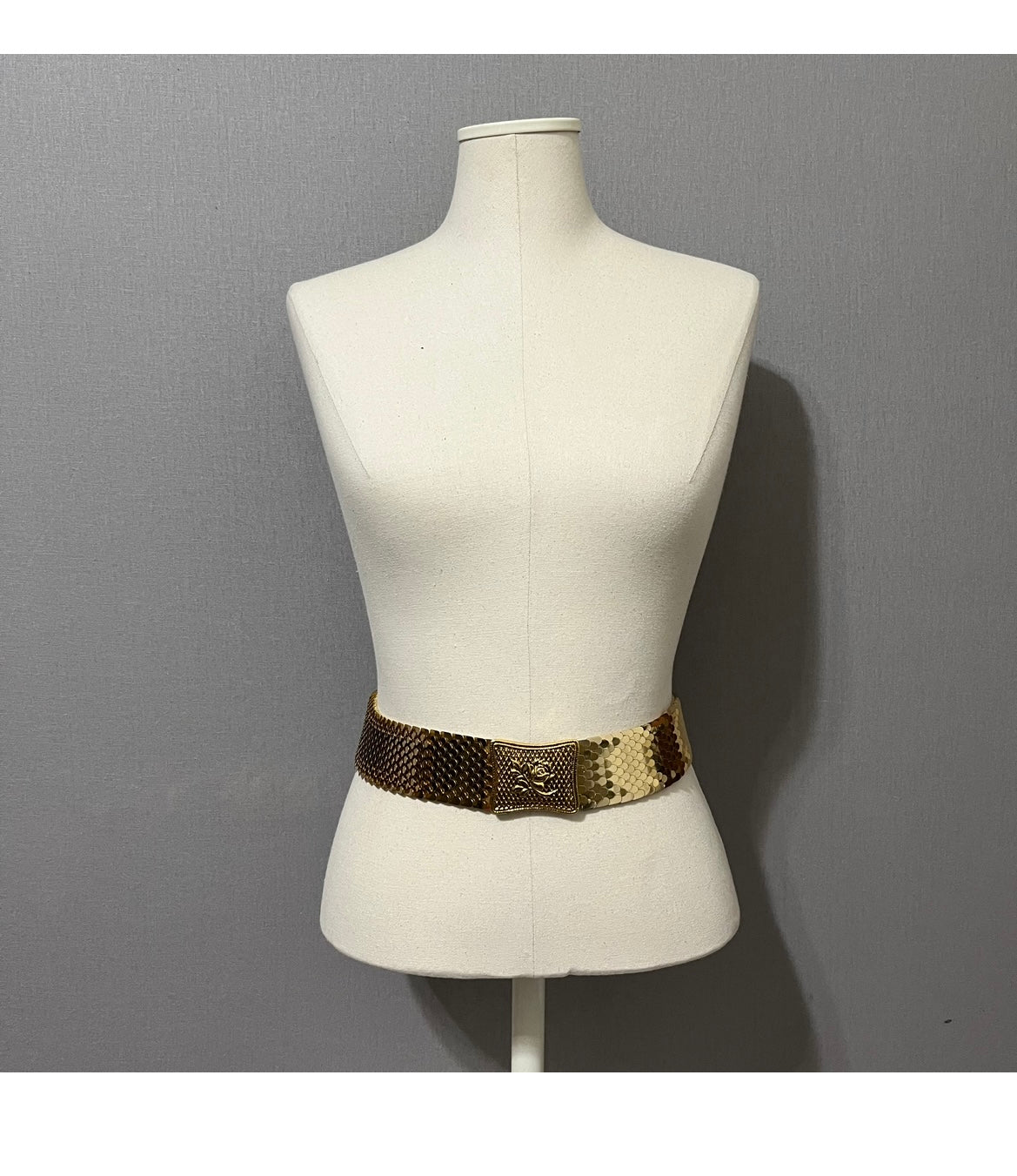 Vintage Gold Metal Belt Sz-Small