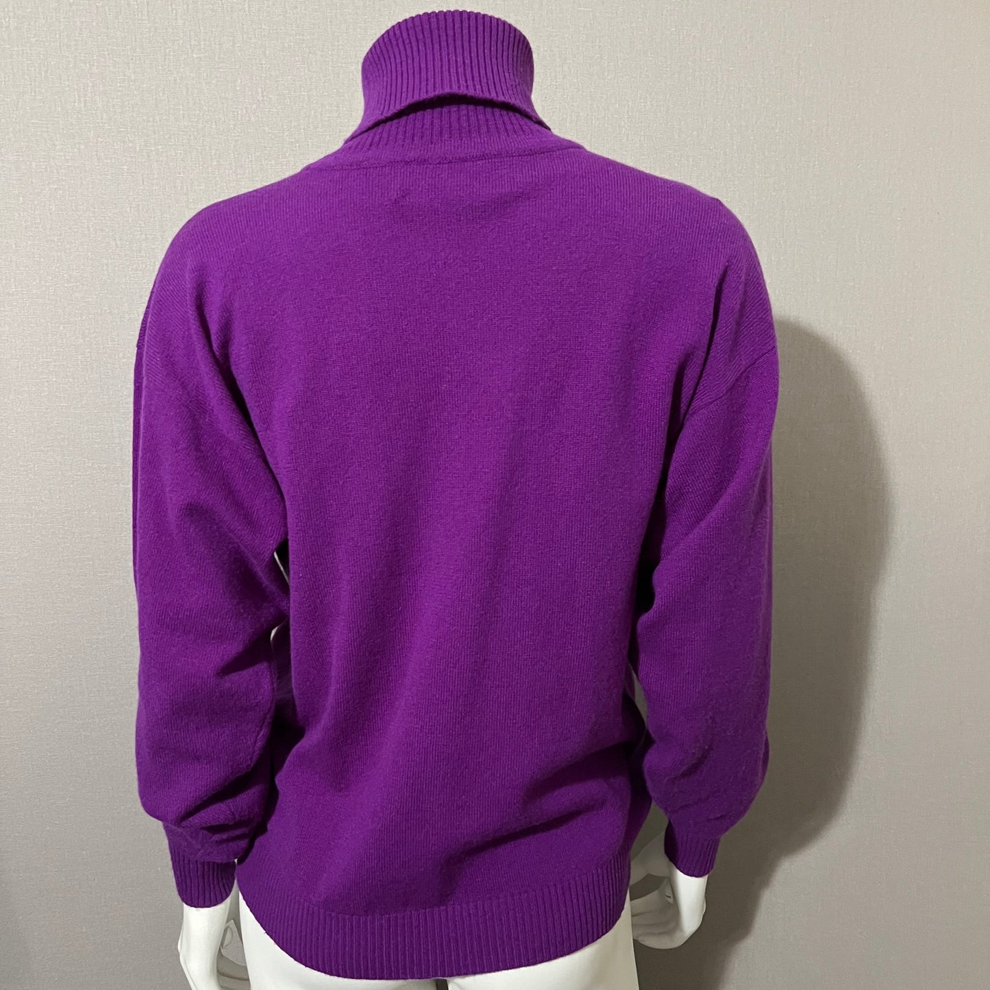 Vintage William Kasper 100% Pure Cashmere Turtleneck Sweater Sz-Medium