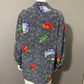 Silk Diane Von Furstenberg Floral Print Button Down Blouse Sz-Medium