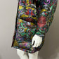 Vintage Bill Blass Paisley Peacock Feather Down Winter Coat Sz-Medium