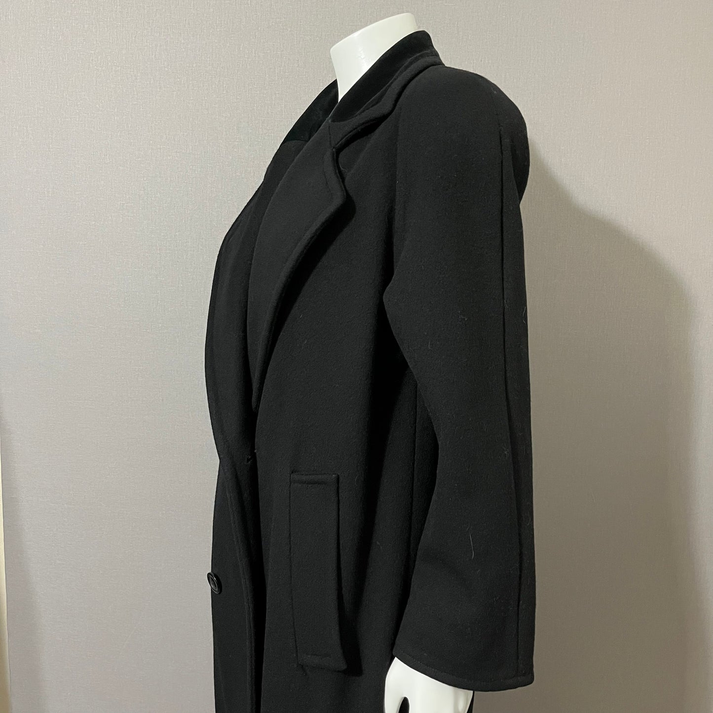 Vintage Evan Picone Wool Longline Coat Sz-Large (Petites)