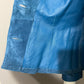 Vintage CHI by Carlos Falchi Blue Suede Leather Jacket Sz-Xtra Small