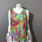 Pleats Collection Multicolored Artsy Tank & Jacket Sz-Medium