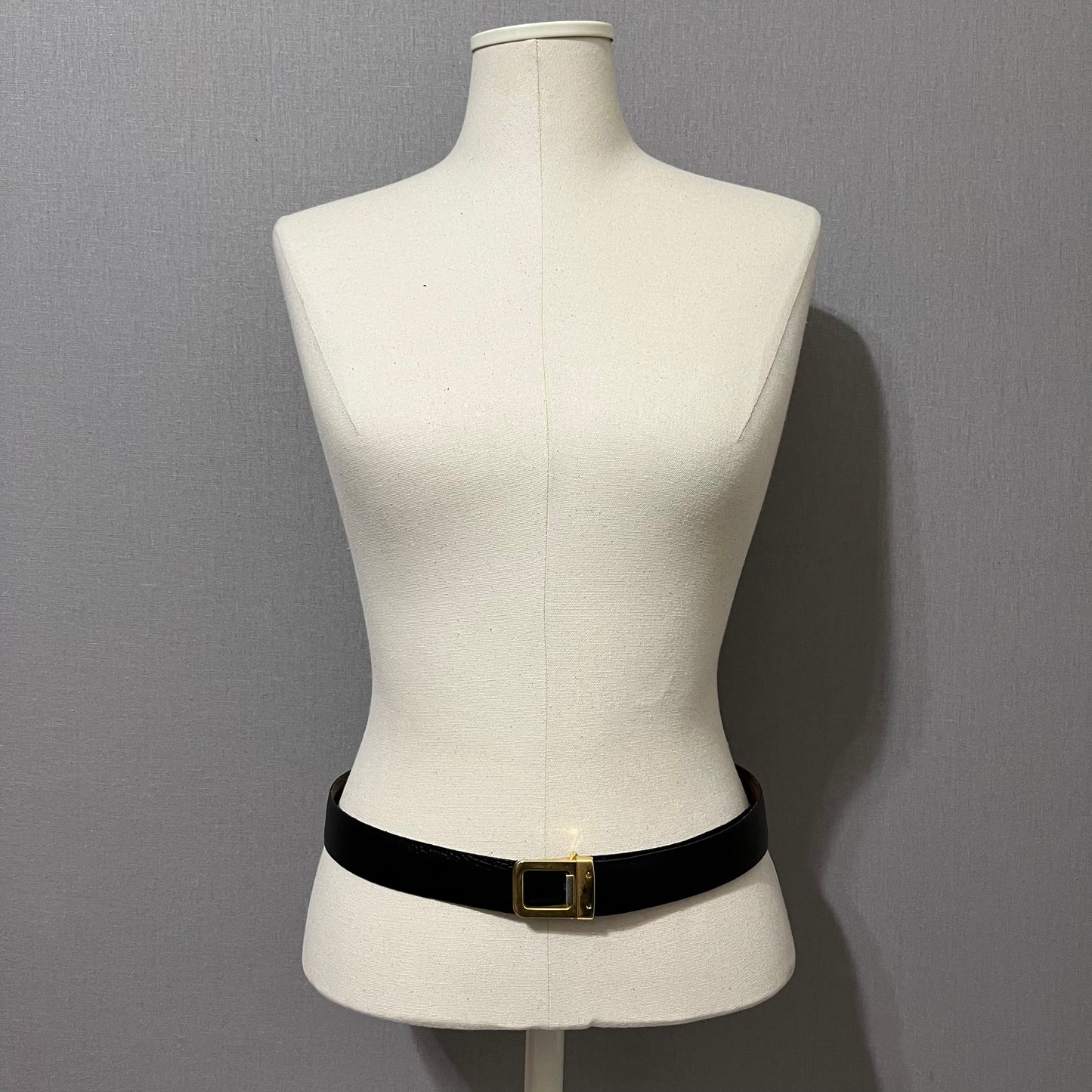 Vintage Black/Brown Reversible Leather Belt Sz-Medium/Large