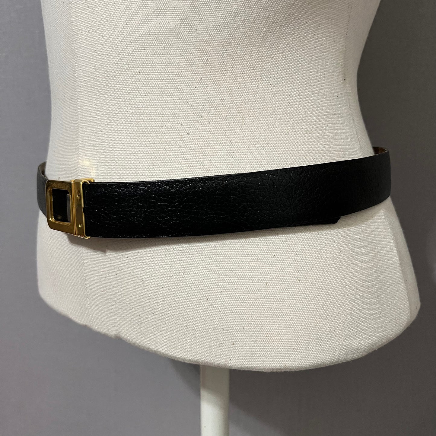 Vintage Black/Brown Reversible Leather Belt Sz-Medium/Large