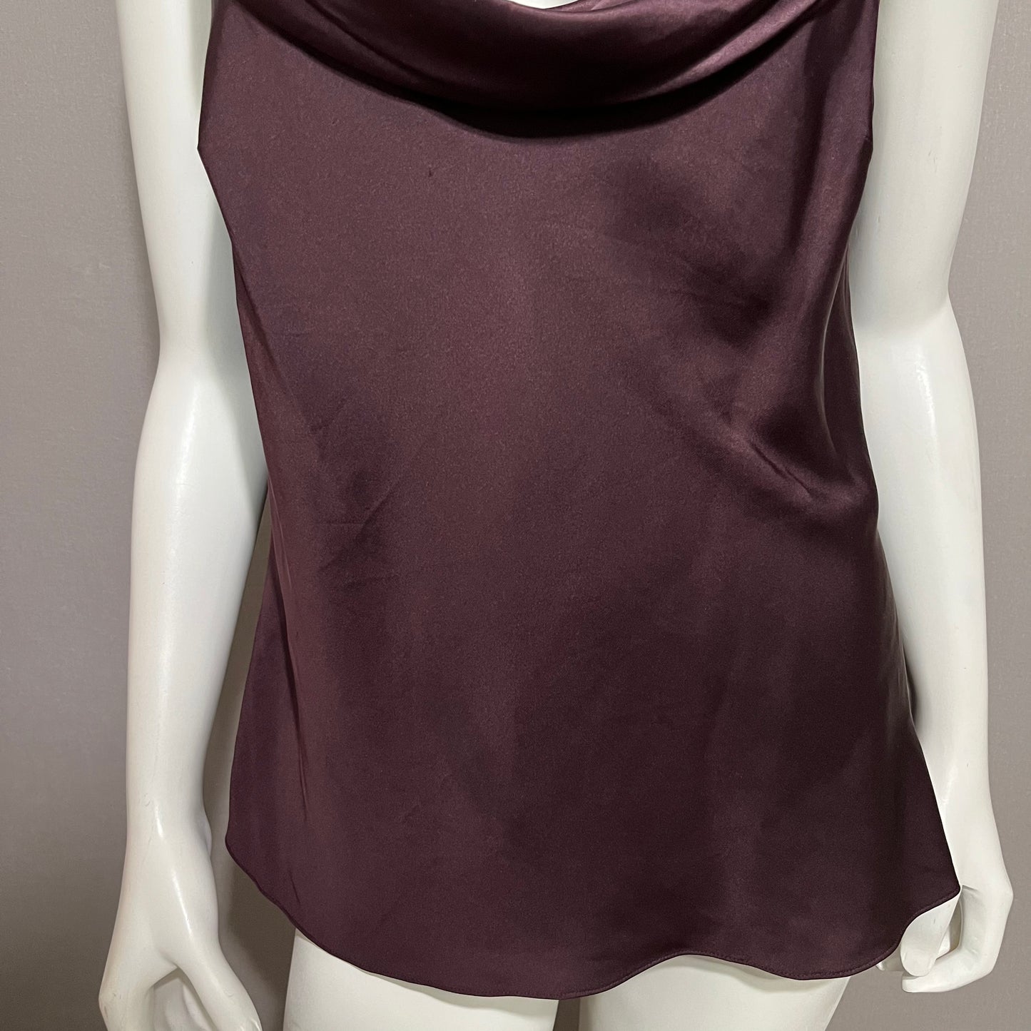 Ann Taylor Plum Silk Sleeveless Shell Sz-14