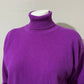 Vintage William Kasper 100% Pure Cashmere Turtleneck Sweater Sz-Medium