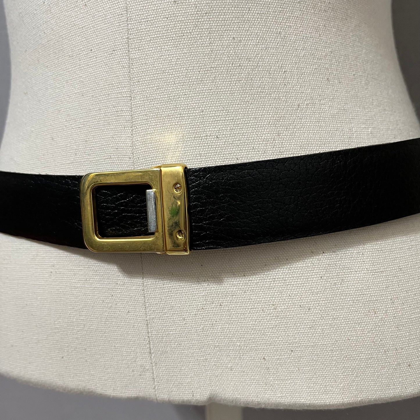 Vintage Black/Brown Reversible Leather Belt Sz-Medium/Large