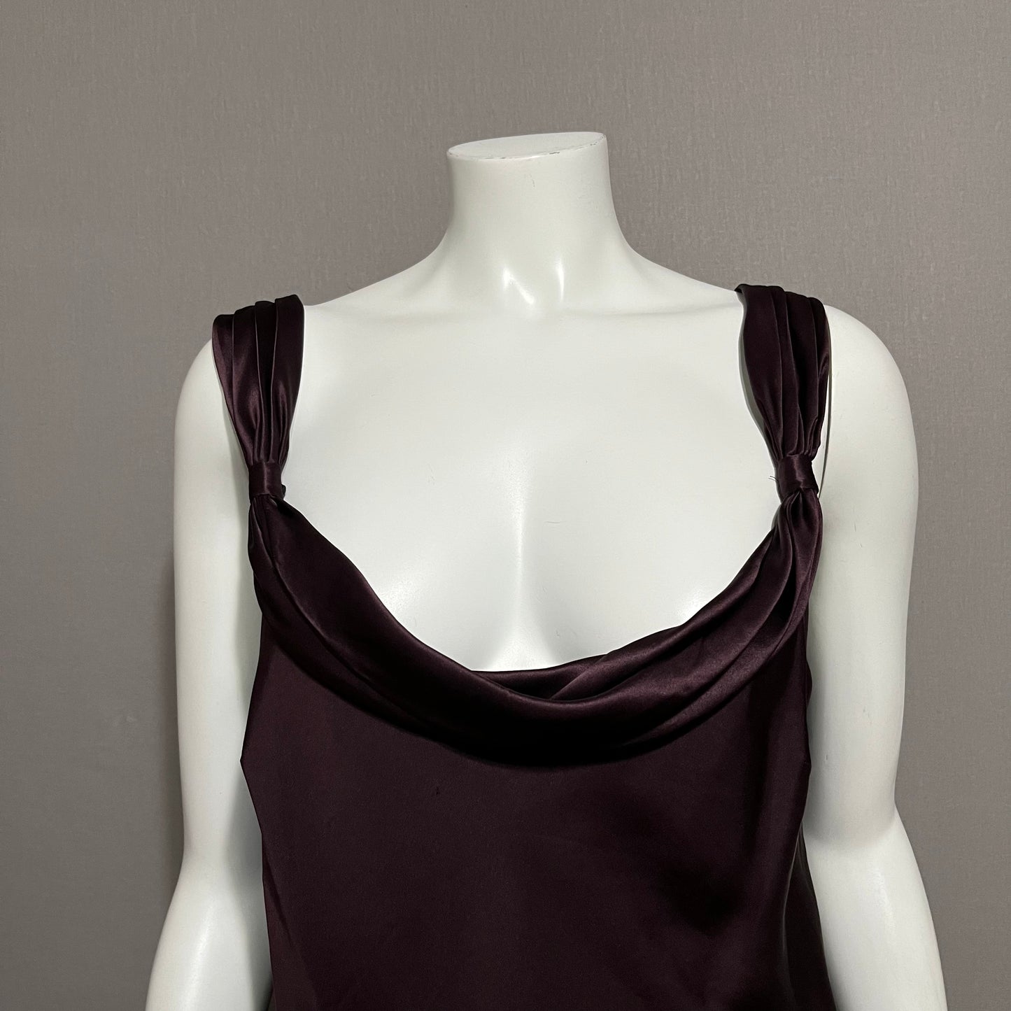 Ann Taylor Plum Silk Sleeveless Shell Sz-14