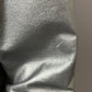 Leather Chi Silver Metallic Artsy Print Rare Moto Leather Jacket Sz-Xtra Small