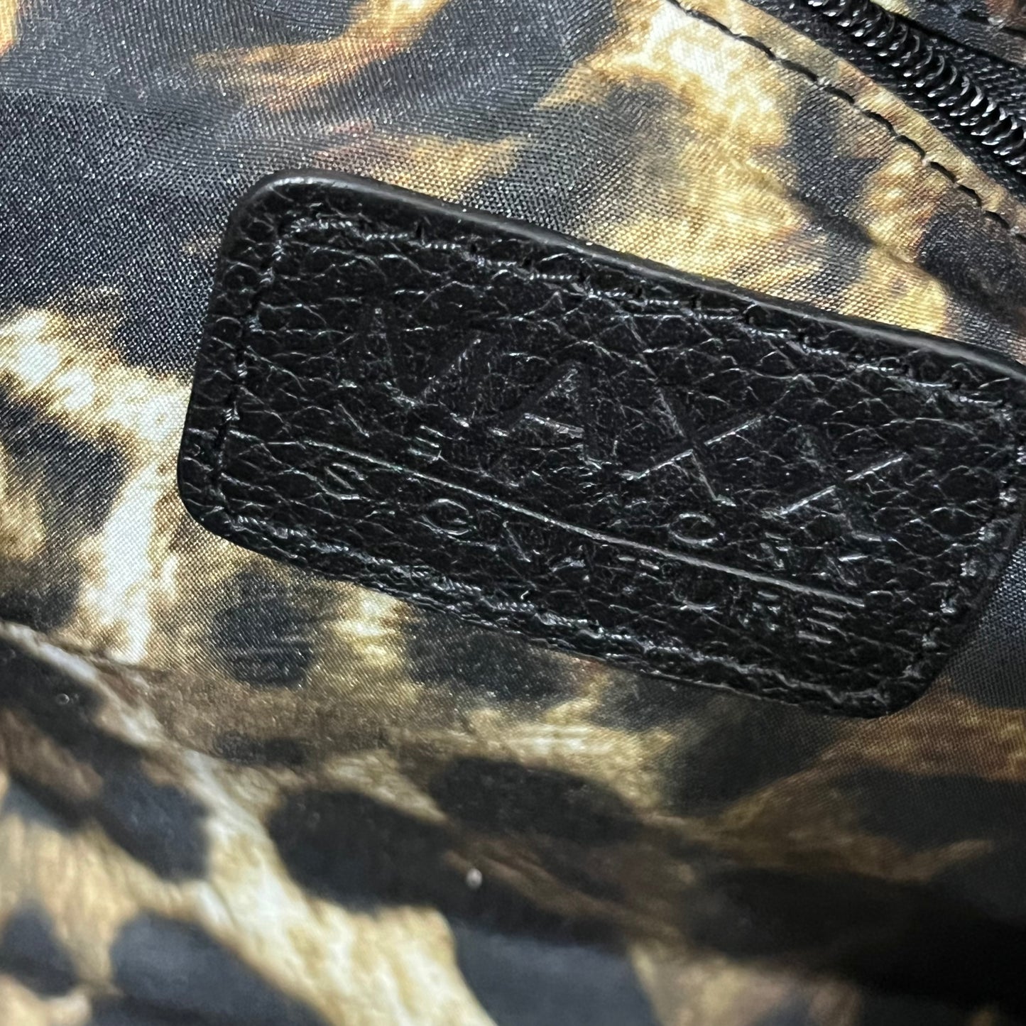 Max New York Black Mini Leather Hand Bag