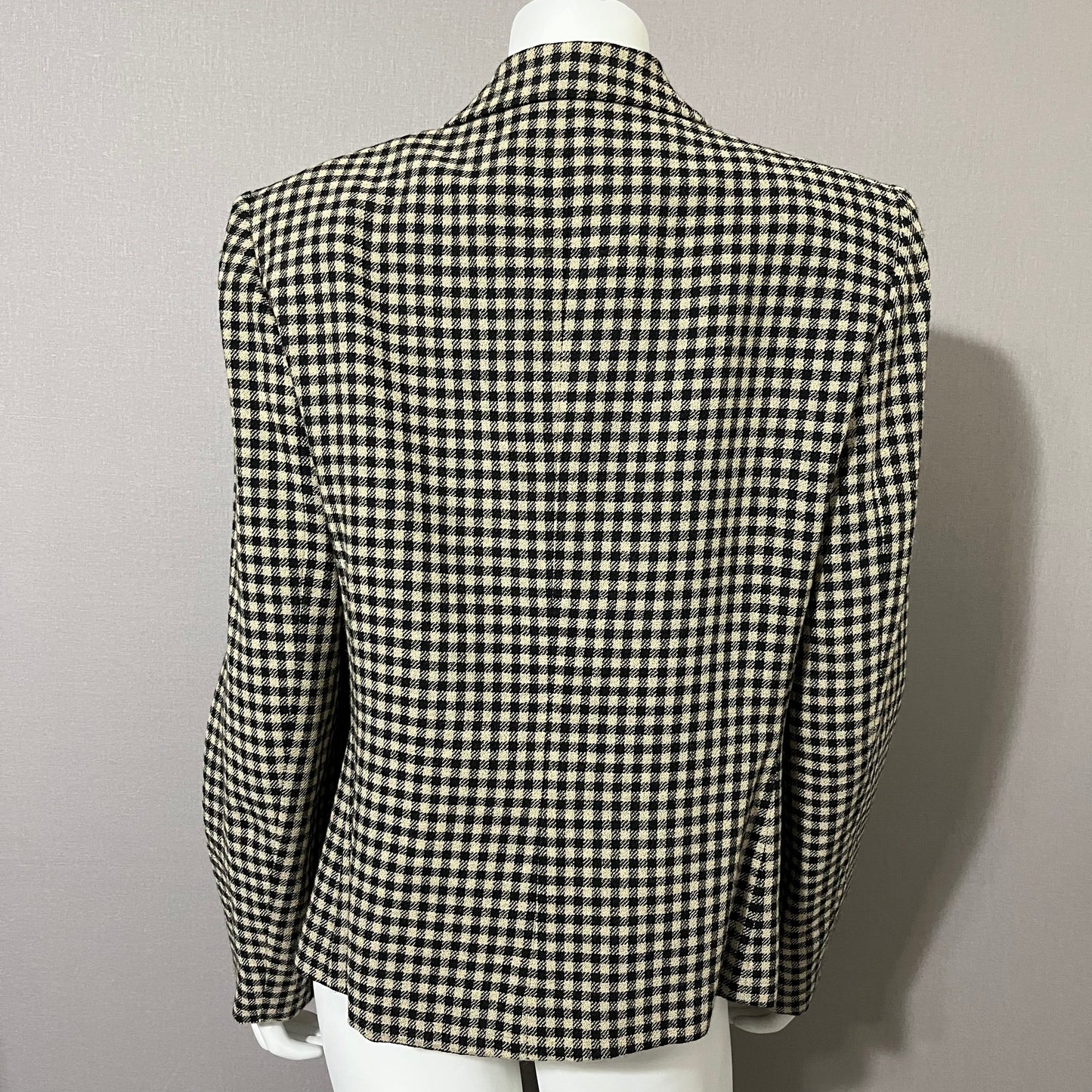 Wool Vintage Jones New York Wool Blend Plaid Blazer Sz-12