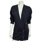 Linda Allard Ellen Tracy Navy Cardigan Sz-Medium/Large