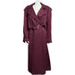 Harve Benard Burgundy Wool Woman’s Trench Coat Size 16/18