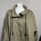 Marla Wynne Olive Green Cropped Cotton Jacket Plus Size Sz-3X