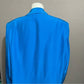 Diane Gilman Blue Silk Blazer Plus Size Sz-2X