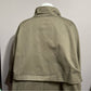 Marla Wynne Olive Green Cropped Cotton Jacket Plus Size Sz-3X