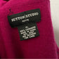 Sutton Studio Fushia Button Front Cashmere Sweater Sz-Large Petite