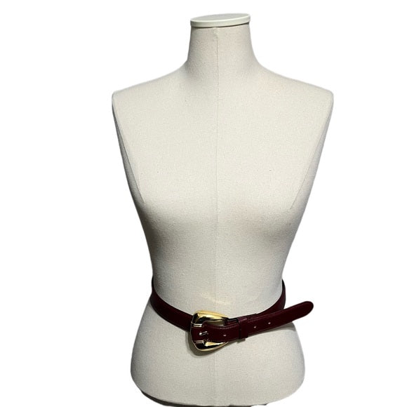 Vintage Ginnie Johanson Merlot Belt Sz-Medium