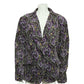 Talbots Cotton Velvet Purple Paisley Blazer