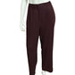 Anne Klein Burgundy Wool Pants Sz-12P