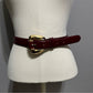 Vintage Ginnie Johanson Merlot Belt Sz-Medium