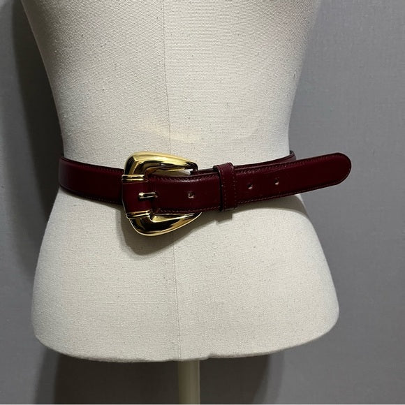 Vintage Ginnie Johanson Merlot Belt Sz-Medium