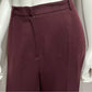 Anne Klein Burgundy Wool Pants Sz-12P