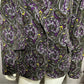 Talbots Cotton Velvet Purple Paisley Blazer