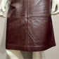 Jaclyn Smith Plum Leather Pencil Skirt Sz-8