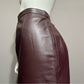 Jaclyn Smith Plum Leather Pencil Skirt Sz-8