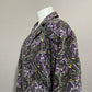 Talbots Cotton Velvet Purple Paisley Blazer