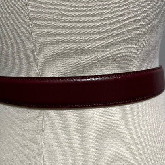 Vintage Ginnie Johanson Merlot Belt Sz-Medium