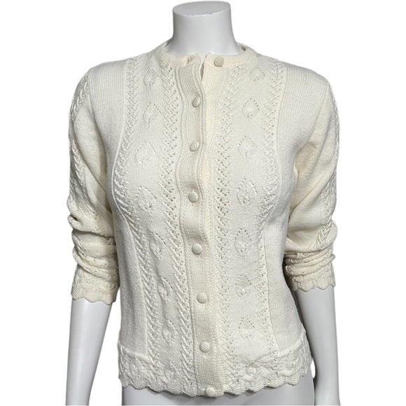 Vintage It’s Pure Gold Cream Grandma Sweater