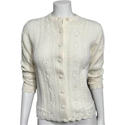 Vintage It’s Pure Gold Cream Grandma Sweater