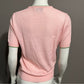 Vintage Rochelle Pink V-Neck Frog V-Neck Sweater