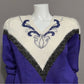 Vintage Angenie Purple Metallic Pearl V-Neck Sweater