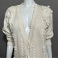 Vintage Joyce Cream Ramie | Cotton Chunky Knit Cardigan