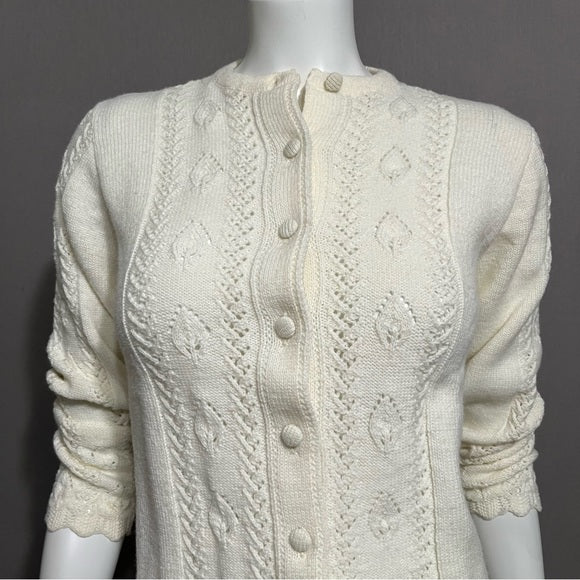 Vintage It’s Pure Gold Cream Grandma Sweater