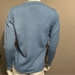 Vintage Haband Light Blue Beaded V-Neck Sweater